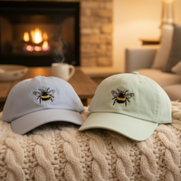 Load image into Gallery viewer, Embroidered Motif Cap - Bumblebee
