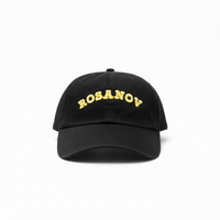 Load image into Gallery viewer, Black cap with 'ROSANOV' text on a white background
