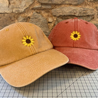 Load image into Gallery viewer, Embroidered Motif Cap - Sunflower
