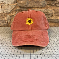 Load image into Gallery viewer, Embroidered Motif Cap - Sunflower
