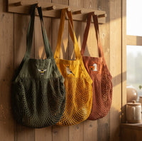 Load image into Gallery viewer, Motif Embroidered Mesh Shopper
