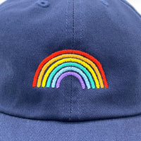 Load image into Gallery viewer, Embroidered Rainbow Motif Cap
