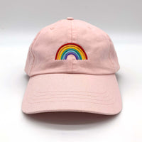 Load image into Gallery viewer, Embroidered Rainbow Motif Cap
