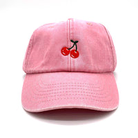 Load image into Gallery viewer, Vintage Canvas Motif Cap - Cherry
