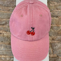 Load image into Gallery viewer, Vintage Canvas Motif Cap - Cherry

