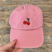 Load image into Gallery viewer, Vintage Canvas Motif Cap - Cherry
