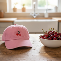Load image into Gallery viewer, Vintage Canvas Motif Cap - Cherry
